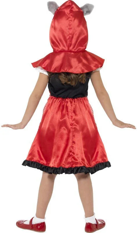 Disfraz de Caperucita Roja con Orejas de Lobo INFANTILES Smiffys